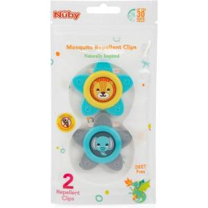 imageDr Talbots Mosquito Clips for Baby ampamp Toddler with Naturally Inspired Ingredients Citronella ampamp Lemongrass DEET Free 1 Pack 2 Clips2 Count Pack of 1