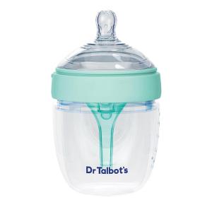 imageDr Talbots Silicone AntiColic Bottles  2Pack SelfSterilizing Baby Bottles for Newborns  5 oz  PinkAqua Top