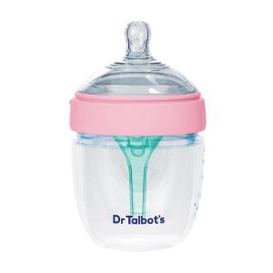imageDr Talbots Silicone AntiColic Bottles  2Pack SelfSterilizing Baby Bottles for Newborns  5 oz  PinkPink Top