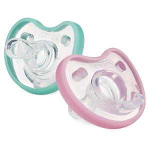 imageDr Talbots SoftFlex Orthodontic Pacifiers 06 Months BlueGray 2 Count Pack of 1Girl
