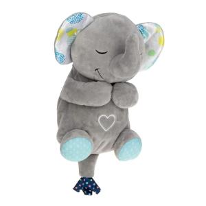 imageNuby Lifelike Animated Sleeping Beaver with 8 Soothing Lullabies ampamp 4 Calming White Noises 30 Min NonStopElephant