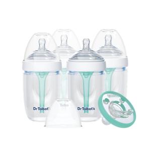 imageDr Talbots AntiColic Bottles  9 oz 2Pack  Baby Bottles for Newborn Babies 0 Months  Self Sterilizing Newborn Bottles with Slow Flow Soft Flex Nipple and Advanced Venting System1 Count Pack of 4