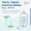 imageDr Talbots AntiColic Bottle Replacement Nipples  Feeding Supplies for Newborn  2Pack Medium Flow Soft Flex Nipples  3 Months9oz AntiColic Replacement Valves Pack of 2