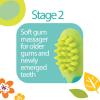 imageDr Talbots Oral Care Set with Stand 4Stage System with 1 Silicone Finger Massager 2 Massaging Brushes 1 Soft Nylon Bristle Toddler Toothbrush 0 Months Blue ampamp Aqua