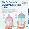 imageDr Talbots Silicone AntiColic Bottle Replacement Nipples  Anti Colic Baby Bottle  Feeding Supplies for Newborn  2Pack Slow Flow Soft Flex Replacement Nipples  0 MonthsSlow Flow
