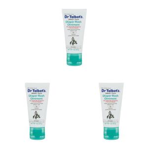 imageDr Talbots Baby Diaper Rash Ointment Zinc Oxide Skin Protectant with Peruvian Balsam Instant Relief No Dyes Parabens or Preservatives Gentle Formula Treats ampamp Prevents Rash Made in USA 1 oz1 Ounce Pack of 3