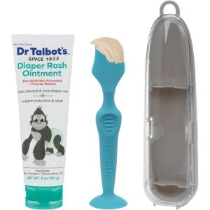 imageBundle of Dr Talbots Diaper Cream Brush  Dr Talbots Diaper Rash Ointment Zinc Oxide Skin Protectant with Balsam No Dyes Parabens or Preservatives 4 oz