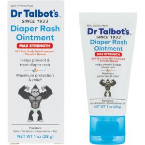imageDr Talbots Maximum Strength Diaper Rash Ointment  4 oz  Zinc Oxide Skin Protectant with Peruvian Balsam  Treats and Prevents Rash1 Ounce