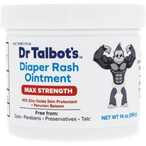 imageDr Talbots Maximum Strength Diaper Rash Ointment  4 oz  Zinc Oxide Skin Protectant with Peruvian Balsam  Treats and Prevents Rash14 Ounce