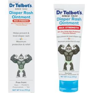 imageDr Talbots Maximum Strength Diaper Rash Ointment  4 oz  Zinc Oxide Skin Protectant with Peruvian Balsam  Treats and Prevents Rash4 Ounce