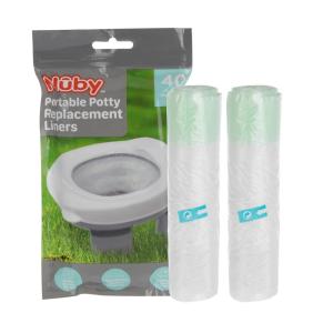 imageNuby Portable Potty Replacement Liners  Disposable Potty Liners  Toddler Potty Training Essentials  40 Count40 Disposable Liners