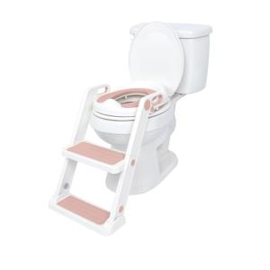 imageNuby Step Ladder Toddler Potty Seat for Toilet  AllinOne Kids Potty Training Toilet Seat with Ladder for Toddlers 18 Months  Pink