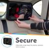 imageNuby Adjustable Backseat Baby Mirror with Swivel Base for Easy Viewing Quick Install Shatter Resistant Black