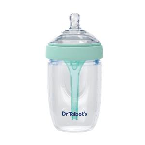 imageDr Talbots Silicone AntiColic Bottle  SelfSterilizing Baby Bottle for Newborns  8 oz  Aqua