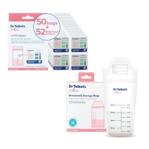 imageBundle of Dr Talbots Mom Breastmilk Storage Bags with 4 MilkFresh Sensors 50ct  48 MilkFresh Breastmilk Freshness Sensors  Pairs with App to Monitor Time and Temperature  48ct 52 Total SensorsBundle of Breastmilk Storage Bags  Temperature Tracking Sensors  48ct