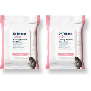 imageDr Talbots Mom Postpartum Perineal Pad Liners  Instant Cooling Witch Hazel Pad Liners for Postpartum Care  24 Count Pack of 224 Count Pack of 2