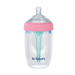 image:imageDr Talbots Silicone AntiColic Bottle  SelfSterilizing Baby Bottle for Newborns  8 oz  Pink